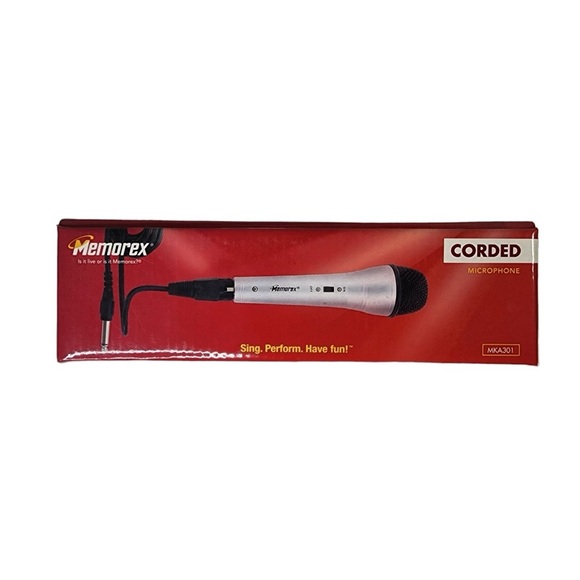 New - Memorex Corded Microphone MKA301 10 - Picture 1 of 3